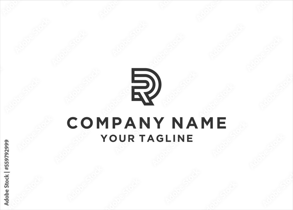 Initial Letter RD Monogram Logo Design Vector Initial Letter RD Monogram Logo Design Vector