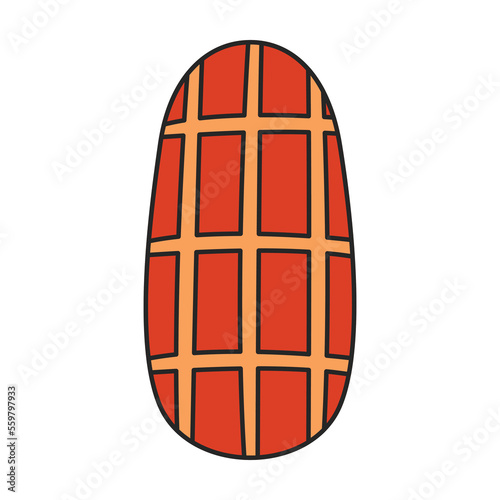 Nail of manicure vector icon.Color vector icon isolated on white background nail of manicure.