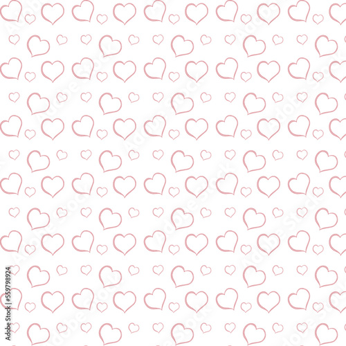 Background with hearts holiday decoration.