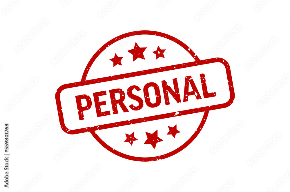 Personal - Stamp, Imprint, Seal Template. Vector Stock Illustration Personal - Stamp, Imprint, Seal Template. Vector Stock Illustration