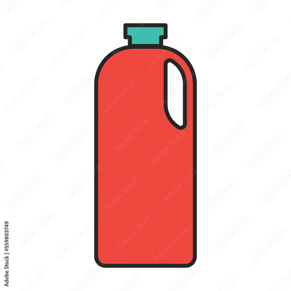 Obraz premium Detergent vector icon.Color vector icon isolated on white background detergent.