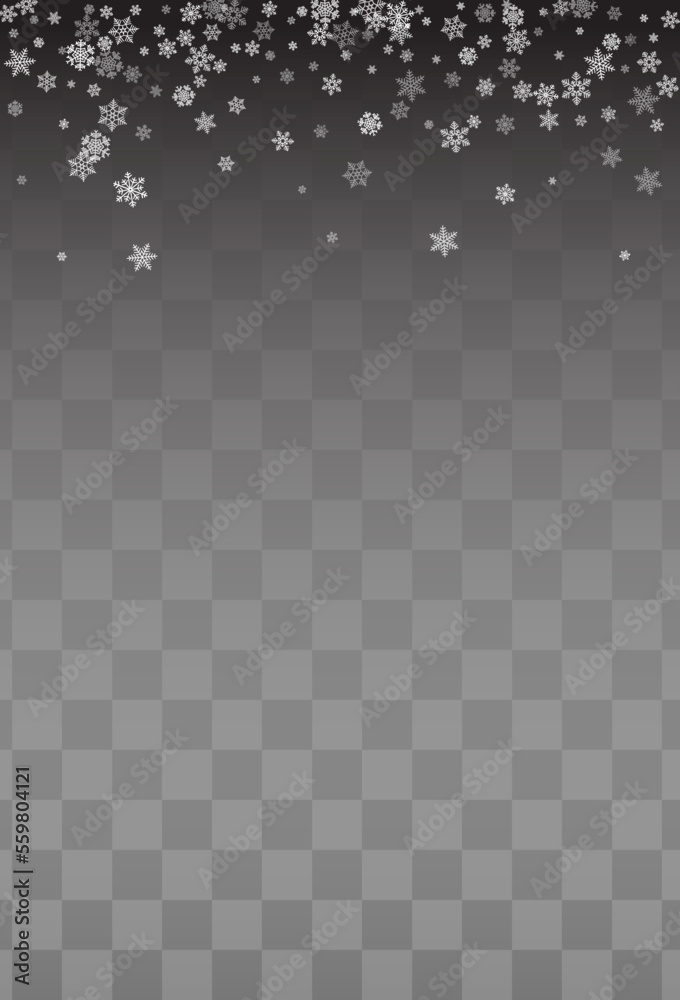 Gray Snowflake Vector Transparent Background. Gray Snowflake Vector Transparent Background.