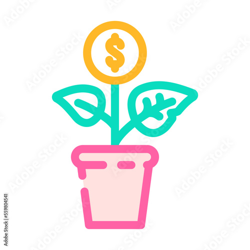 investment esg color icon vector. investment esg sign. isolated symbol illustration