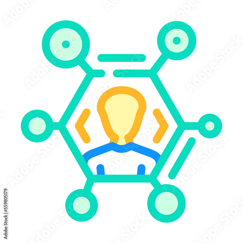 society esg color icon vector. society esg sign. isolated symbol illustration