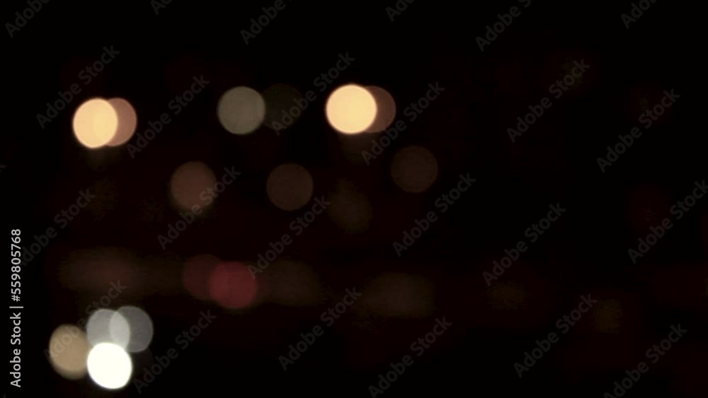 blurry street lights in the night blurry street lights in the night