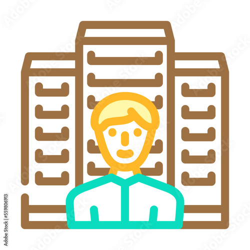 corporate esg color icon vector. corporate esg sign. isolated symbol illustration