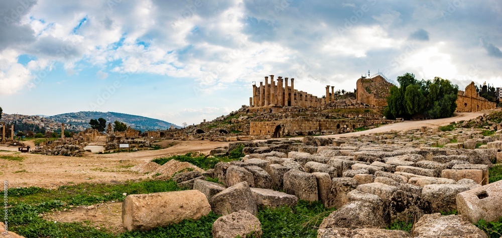 The ancient city of Jerash - Gerasa ruins - Jordan
مدينة جرش الأثرية- جراسا الأثرية- الاردن