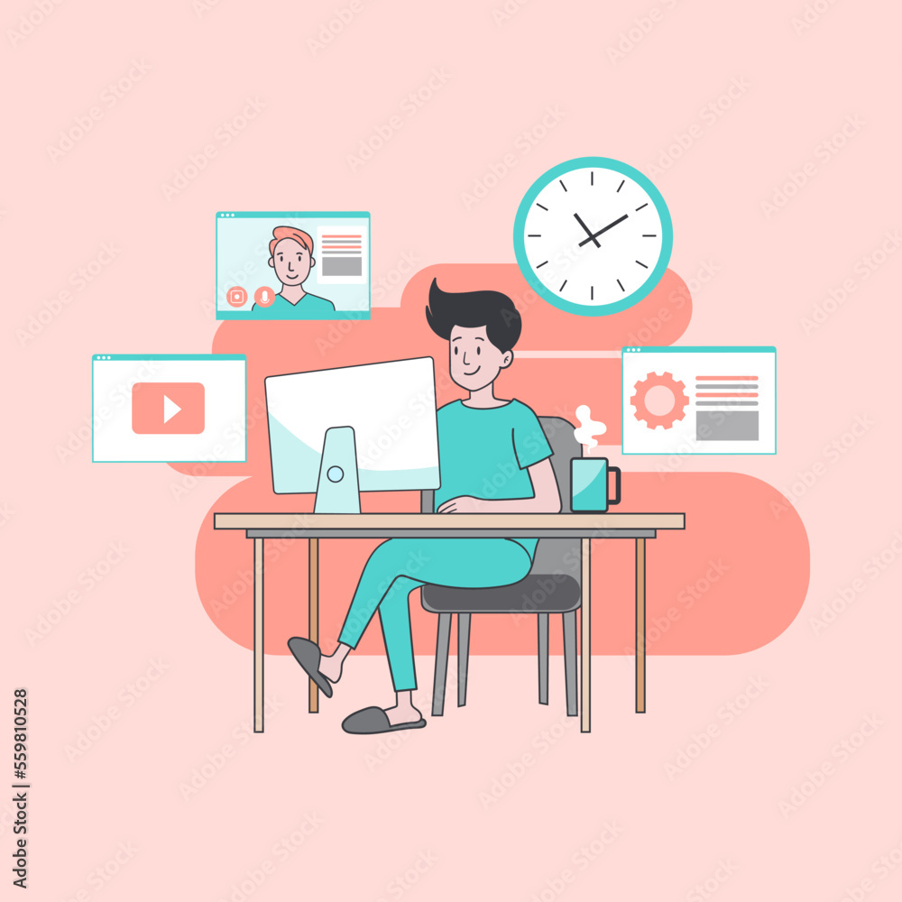 work for home with your computer to prevent virus infection work for home with your computer to prevent virus infection