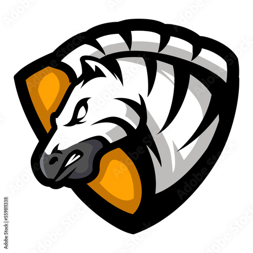 Zebra mascot logo, icon illustration mascot photo