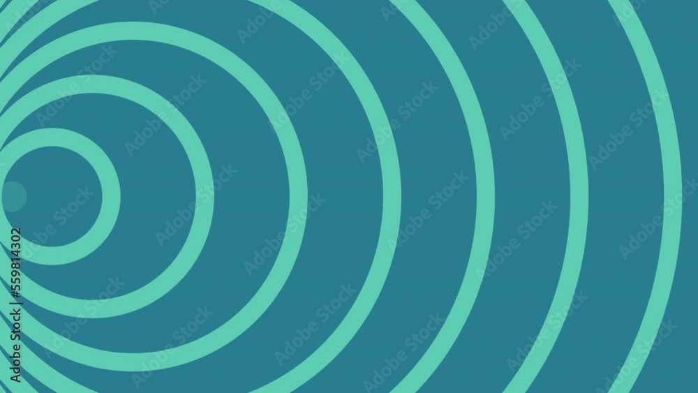Blue Concentric Circles animated background 