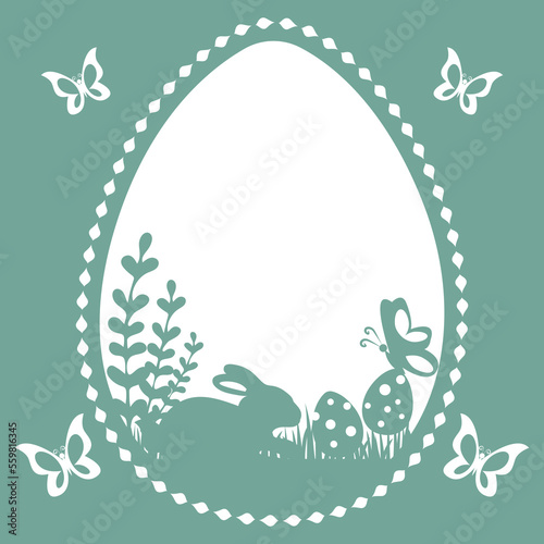 easter design  rabbit  nature  spring  vector illustration for postcard  cover  flyer  poster