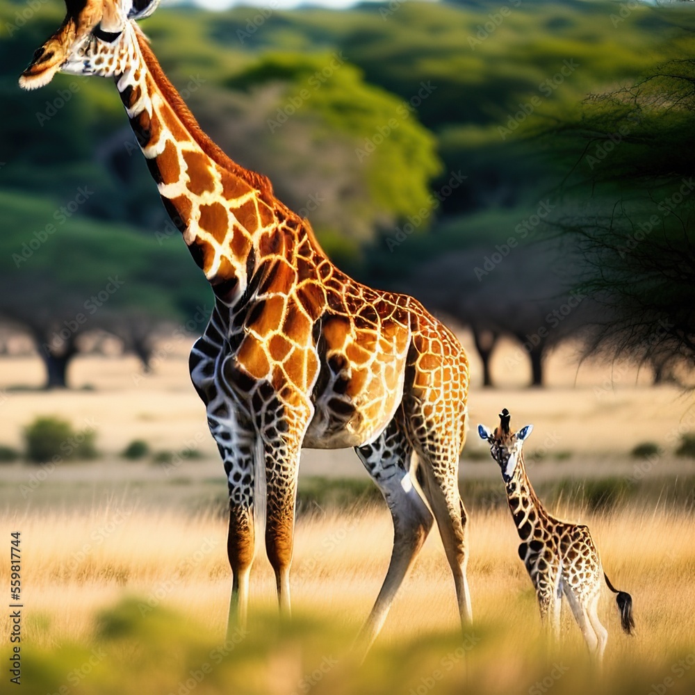 Obraz premium Giraffes