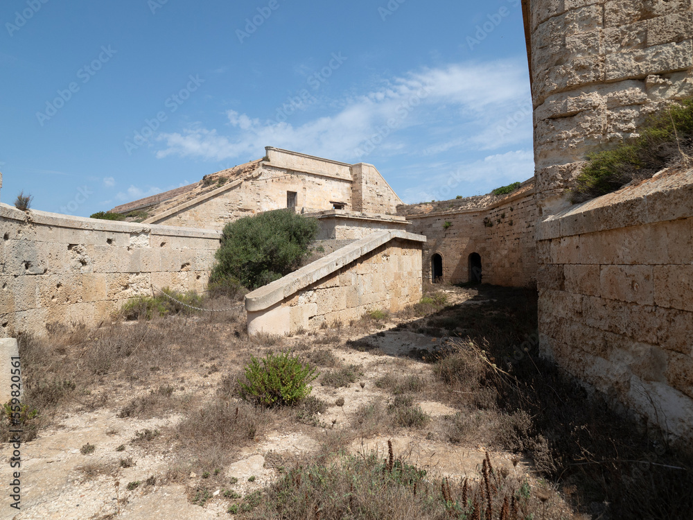 Fortaleza de la Mola, La Mola Fortress, Balearic Islands, Maó, Mahon, Menorca, Balearic Islands, Spain,