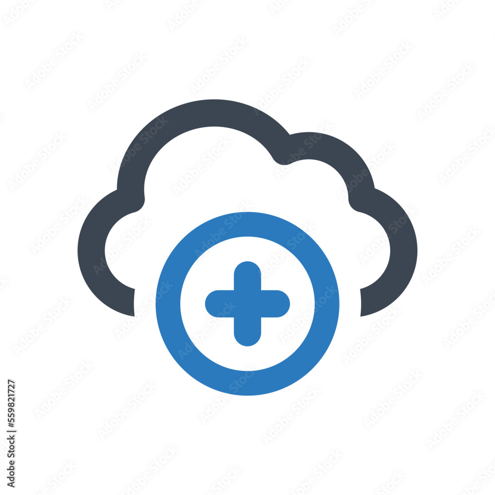Add Cloud icon - vector illustration . Cloud, New, Add, Data, Create, Storage, Plus, network, server, line, outline, icons . Add Cloud icon - vector illustration . Cloud, New, Add, Data, Create, Storage, Plus, network, server, line, outline, icons .
