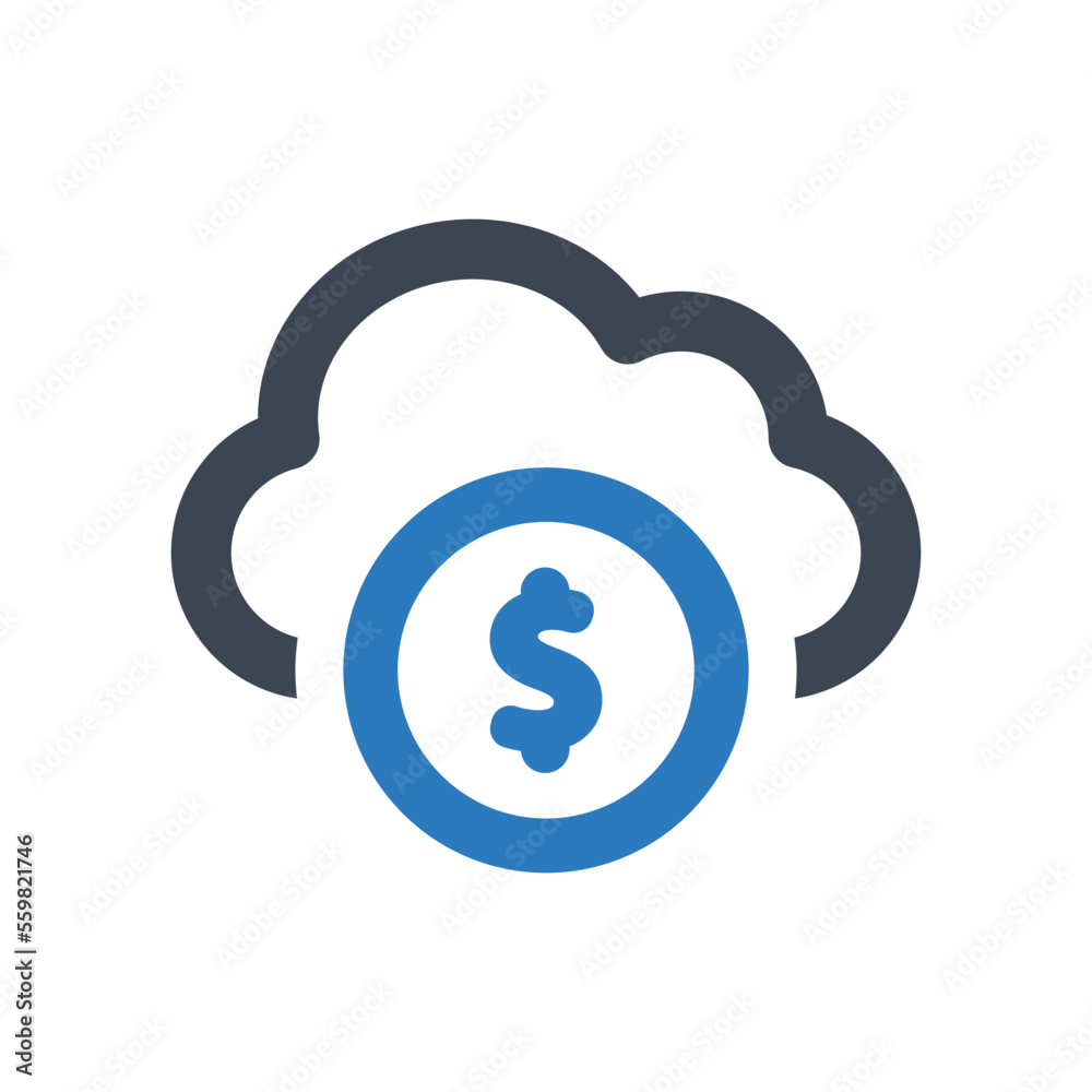 Cloud Money icon - vector illustration . Cloud, Finance, Money, Budget, Funding, Dollar, Profit, Network, Server, Storage, line, outline, icons . Cloud Money icon - vector illustration . Cloud, Finance, Money, Budget, Funding, Dollar, Profit, Network, Server, Storage, line, outline, icons .