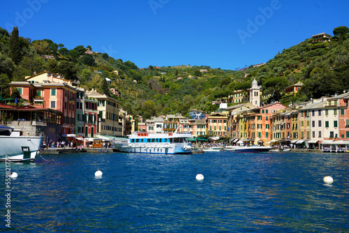 Portofino bay on summer day, Genoa, Italy © zigres