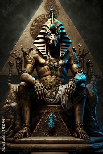 Osiris Pyramid Throne photo