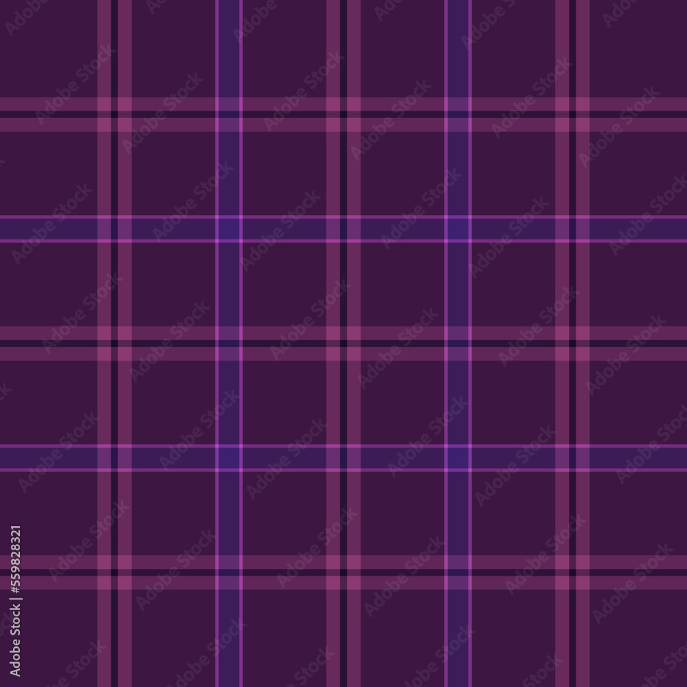 Seamless vector checkered pattern. Purple Symmetrical plaid textured seamless pattern background Seamless vector checkered pattern. Purple Symmetrical plaid textured seamless pattern background