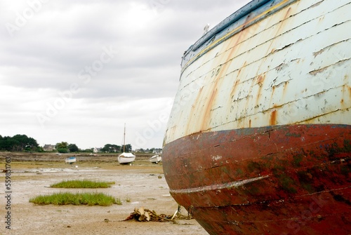Coque d'un vieux bateau