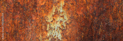 The surface of the old iron has rusted and peeled off. Rust stains on galvanized. Abstract background for decorative and work design.