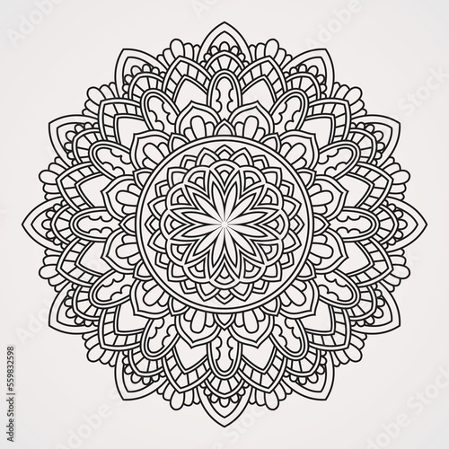 Small flower mandalas with dominating ornaments suitable for decoration  henna  tattoos  and coloring books