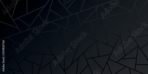 vector illustration of abstract background with dark lines and black geometric shapes	