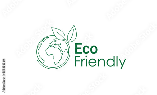 Compostable Eco friendly product icon vector illustration 