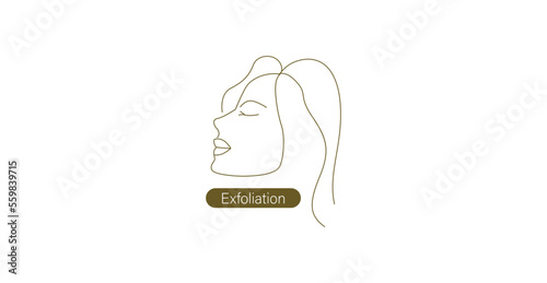 skin exfoliate icon vector illustration 