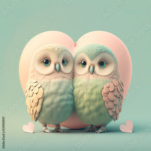 owl valentiines photo