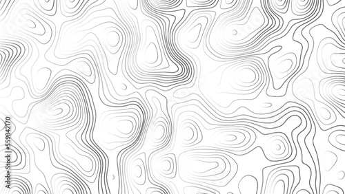 Topographic map. 	
Abstract white topography vector background. Line topography map design. The concept of conditional geographical pattern and topography.	
