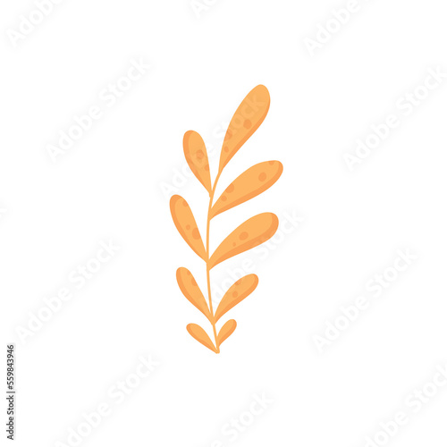 Roman wreath from leaf. Award for winners. Gold symbol of victory. Laureal leaves crown. Colored flat graphic vector illustration isolated on white background