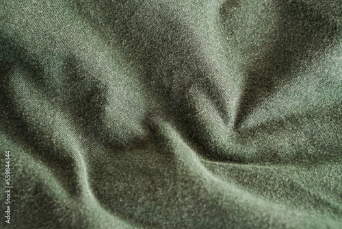 green silk fabric texture background