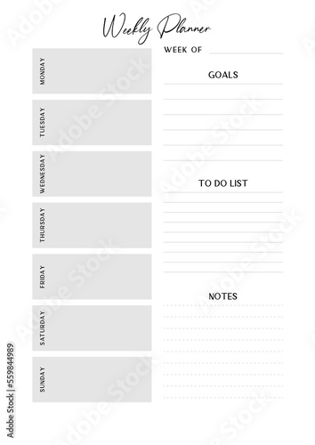 Bullet journal, Planner, Habits tracker printable Template