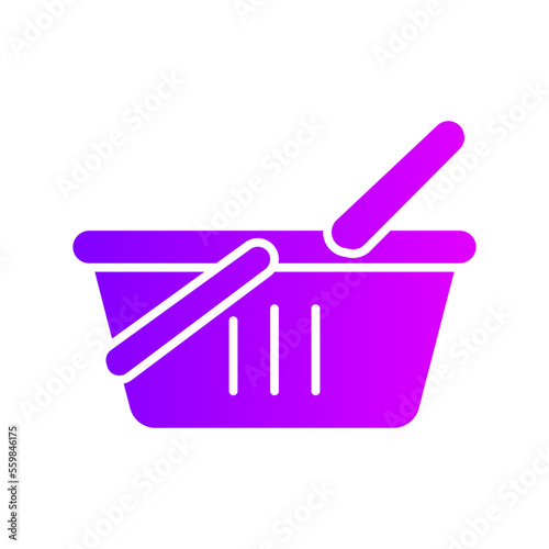 shopping basket gradient icon