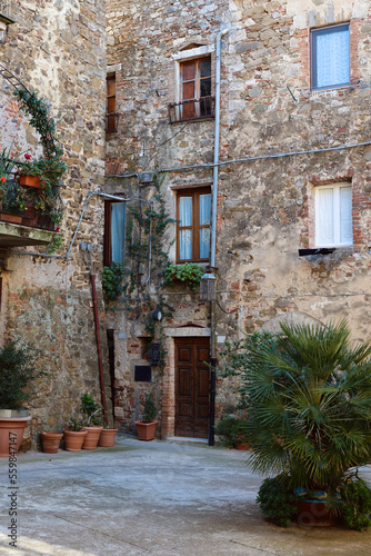 Montemerano  Tuscany - small medieval village in Maremma. Italy. 