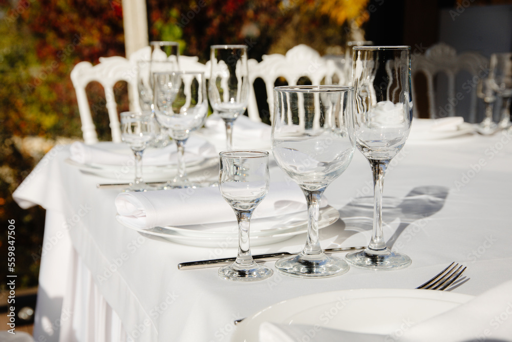 table set for a party table set for a party