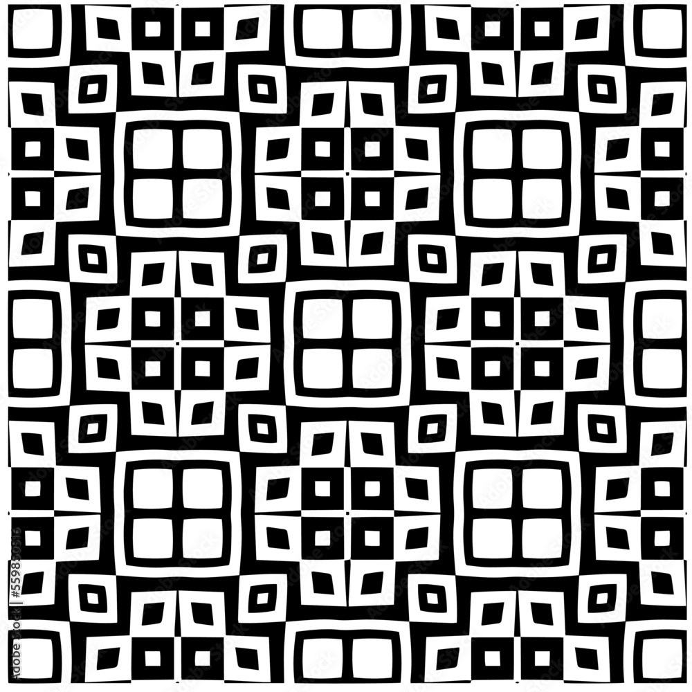 Vector pattern in geometric ornamental style. Black and white color.Seamless pattern. Vector pattern in geometric ornamental style. Black and white color.Seamless pattern.
