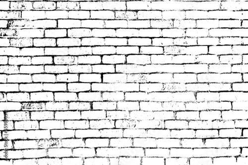 Old dark dirty crumbling grungy ancient brickwall. Uneven messy pitted rot surface of fissured decor. Cracked daub of crannied retro fortress. Rusty grime decayed rustic dusty wall block for 3D design
