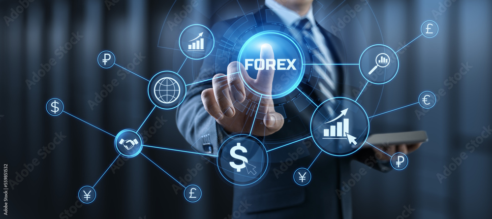 Forex currencies exchange stock market trading investment concept on screen. Forex currencies exchange stock market trading investment concept on screen.