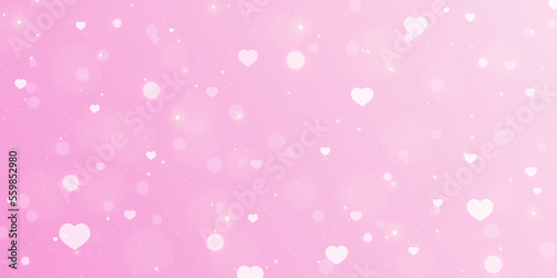 Elegant Valentine's Day background with light effects and gradient. For web design and illustrations.