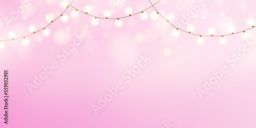 Elegant Valentine's Day background with light effects and gradient. For web design and illustrations.