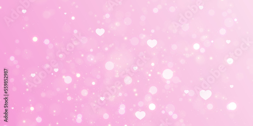 Elegant Valentine's Day background with light effects and gradient. For web design and illustrations.