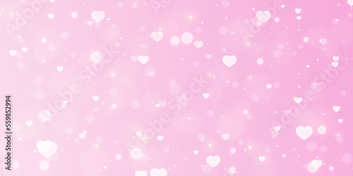 Elegant Valentine's Day background with light effects and gradient. For web design and illustrations.