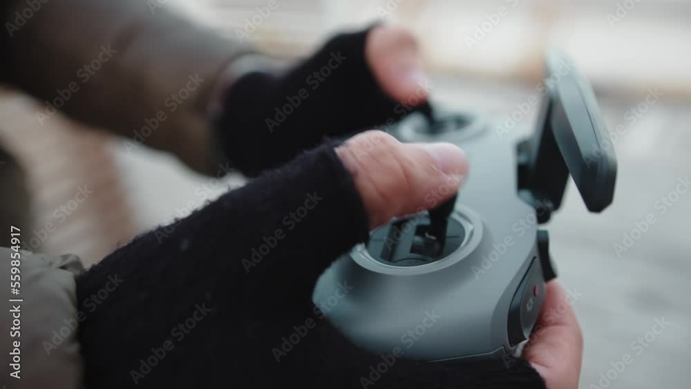 Drone remote controller. Close up Drone remote controller. Close up