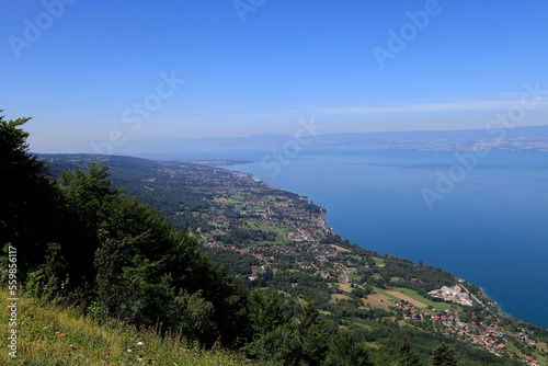 Leman lake, in haute savoie, France