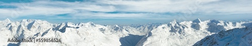 Winter mountain panorama (Austria).