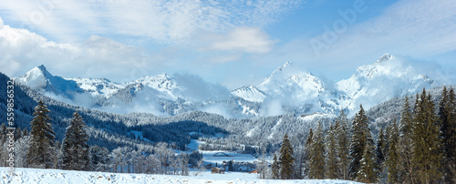 Winter mountain panorama (Austria, Tirol)