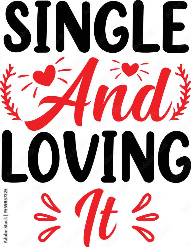 Naklejka premium valentine`s vector svg design 