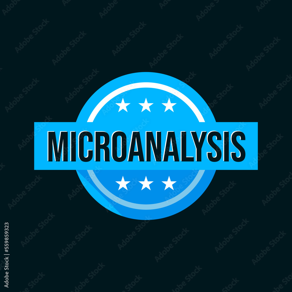 Microanalysis chemical study icon label sign design vector Microanalysis chemical study icon label sign design vector