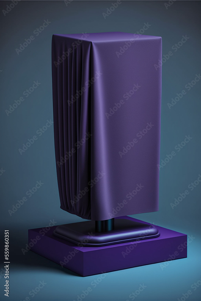Podium for product advertisement or restaurant menus with beautiful colorful background  Generative AI